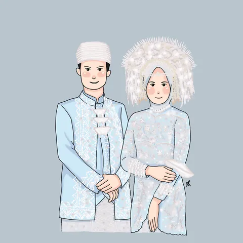 Foto sampul undangan Sena & Mela