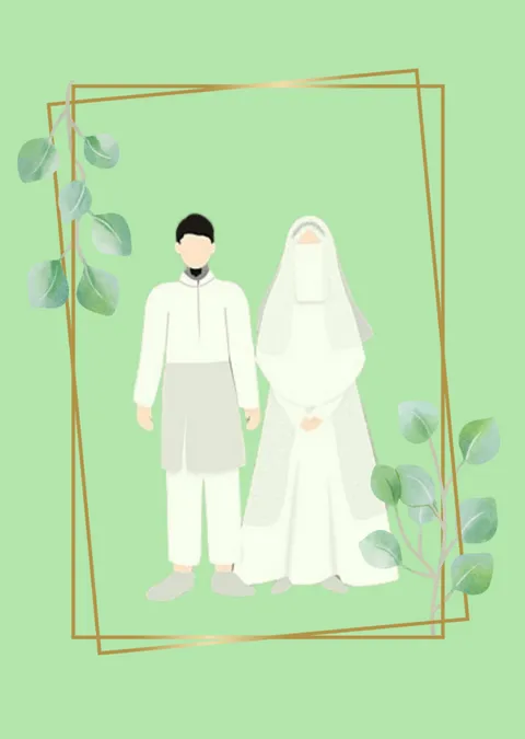 Foto sampul undangan Azizah & Satrio