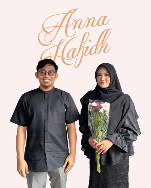 Foto sampul undangan Hafidh & Anna