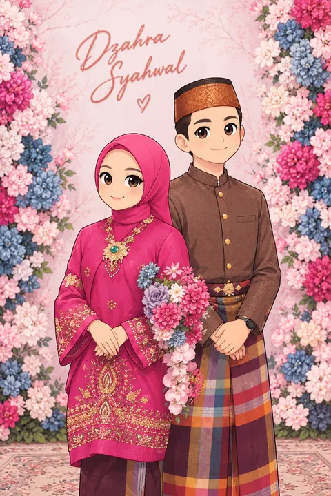 Foto sampul undangan Syahwal & Dzahra