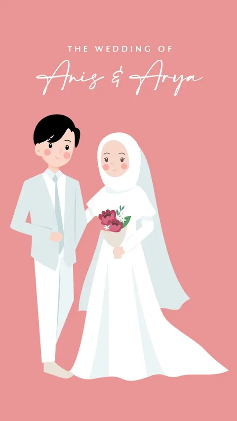 Foto sampul undangan Anis & Arya