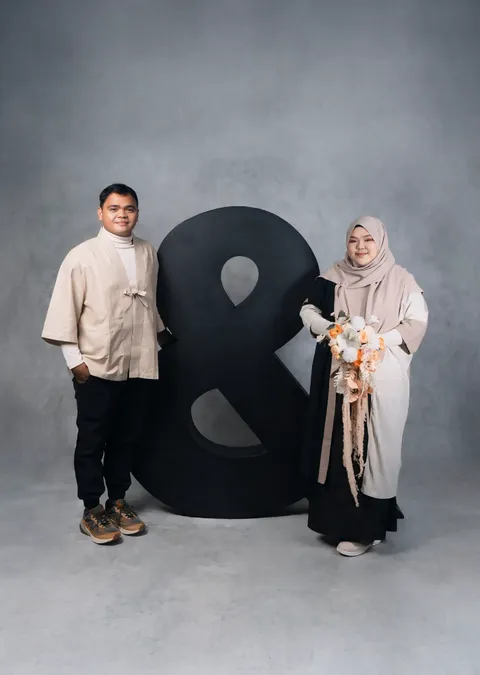 Foto sampul undangan Basit & Fitri