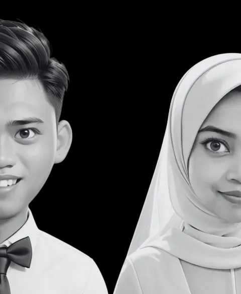 Foto sampul undangan Isah & Madi