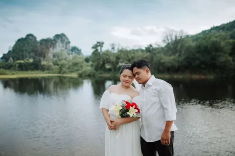 Foto sampul undangan Wim & Agnes