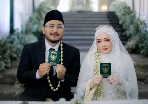 Foto sampul undangan Naba & Ashif