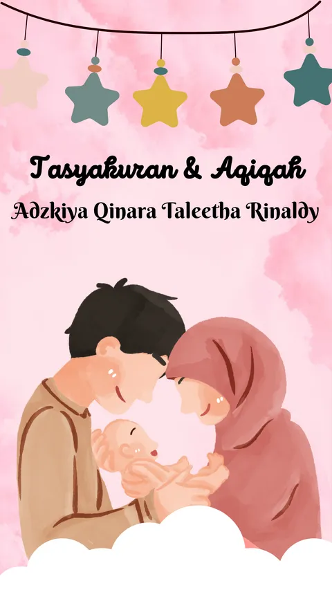 Foto sampul undangan Tasyakuran Aqiqah Adzkiya