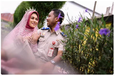 Foto sampul undangan Irman & Tia