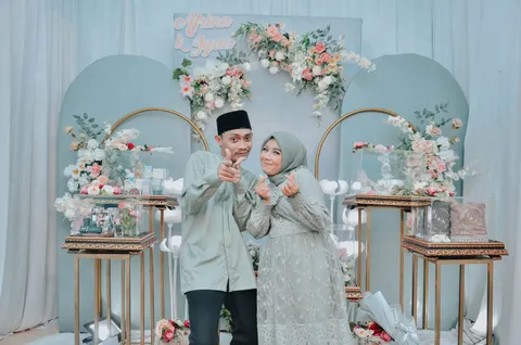 Foto sampul undangan Iyad & Afrina
