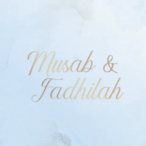 Foto sampul undangan Fadhilah & Musab