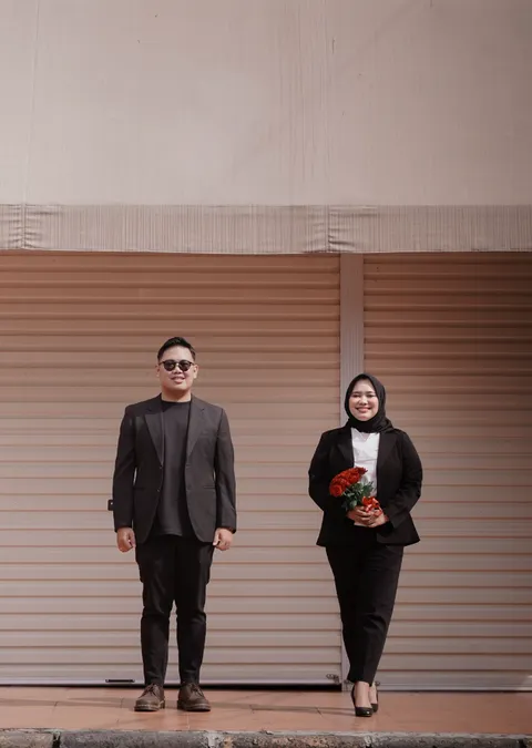 Foto sampul undangan Melani & Rangga