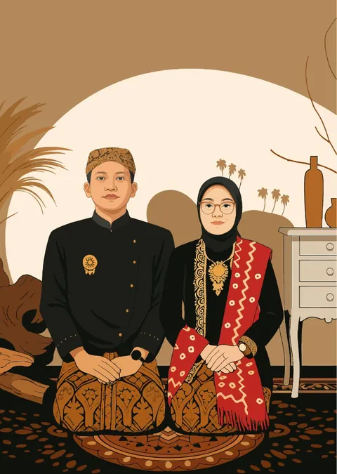 Foto sampul undangan Rama & Felinda
