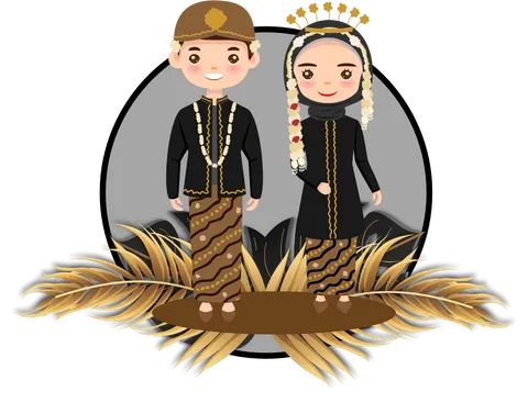 Foto sampul undangan Izza & Indra