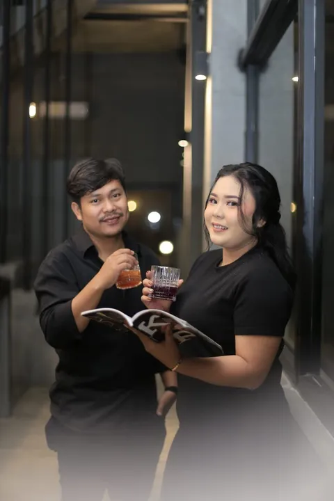 Foto sampul undangan Putri & David