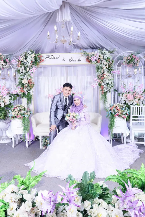 Foto sampul undangan Daud & Yunita