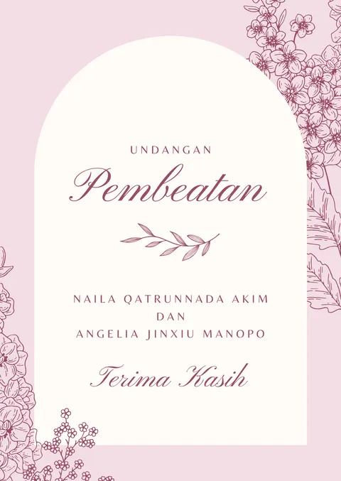 Foto sampul undangan Angel & Naila
