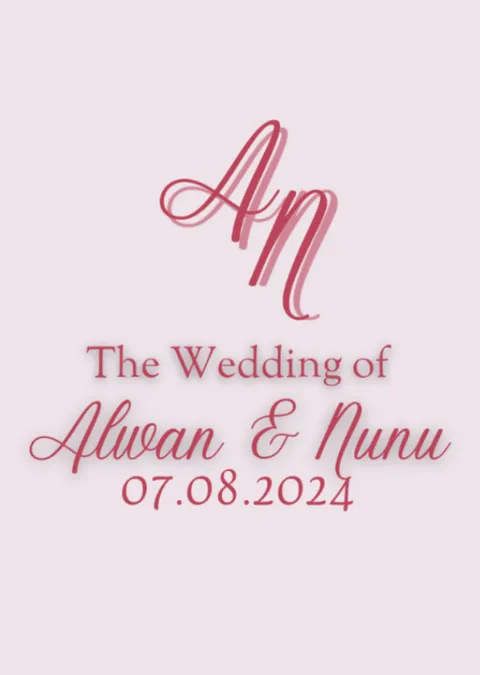 Foto sampul undangan Nunu & Alwan