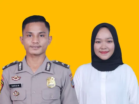 Foto sampul undangan Devi & Sardin