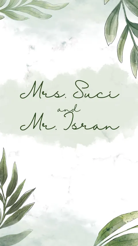 Foto sampul undangan Isran & Suci