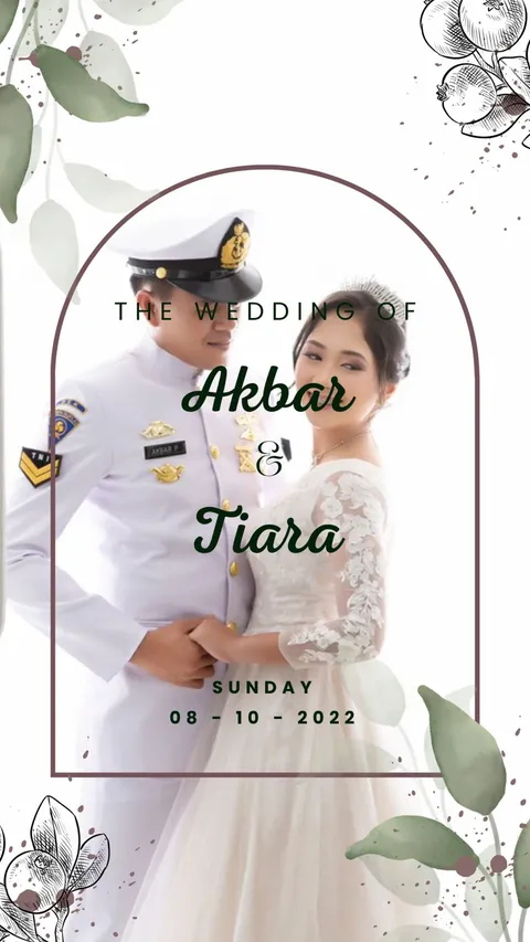 Foto sampul undangan Tiara & Akbar
