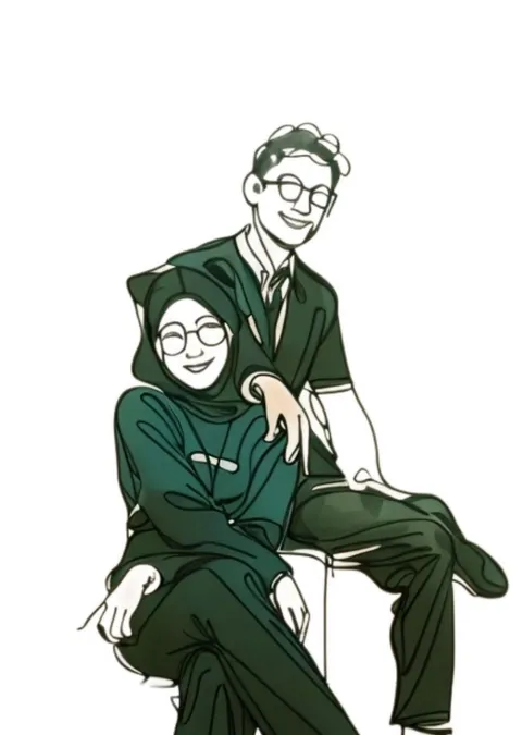 Foto sampul undangan Jasmine & Idham