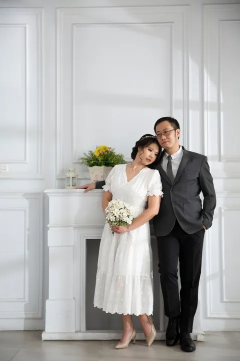 Foto sampul undangan Novia & Chris