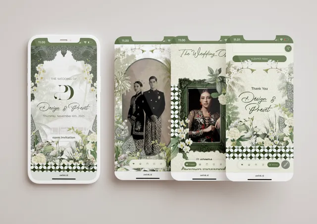 Desain undangan Javanese Naturaly