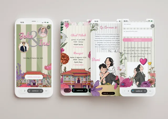 Desain undangan Playful Playdate